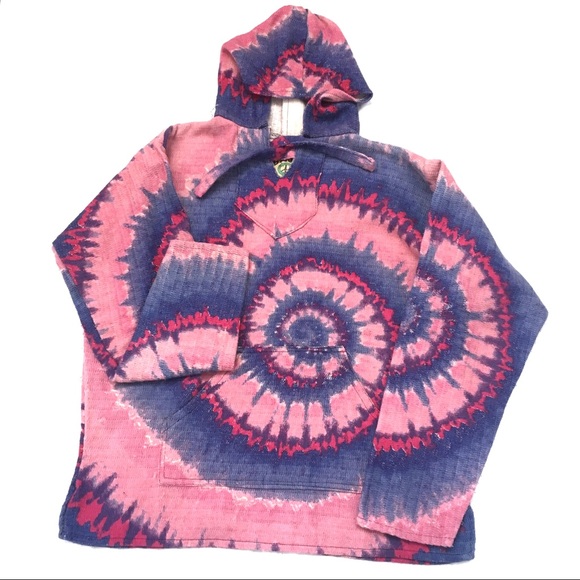 pink and purple tie dye hoodie